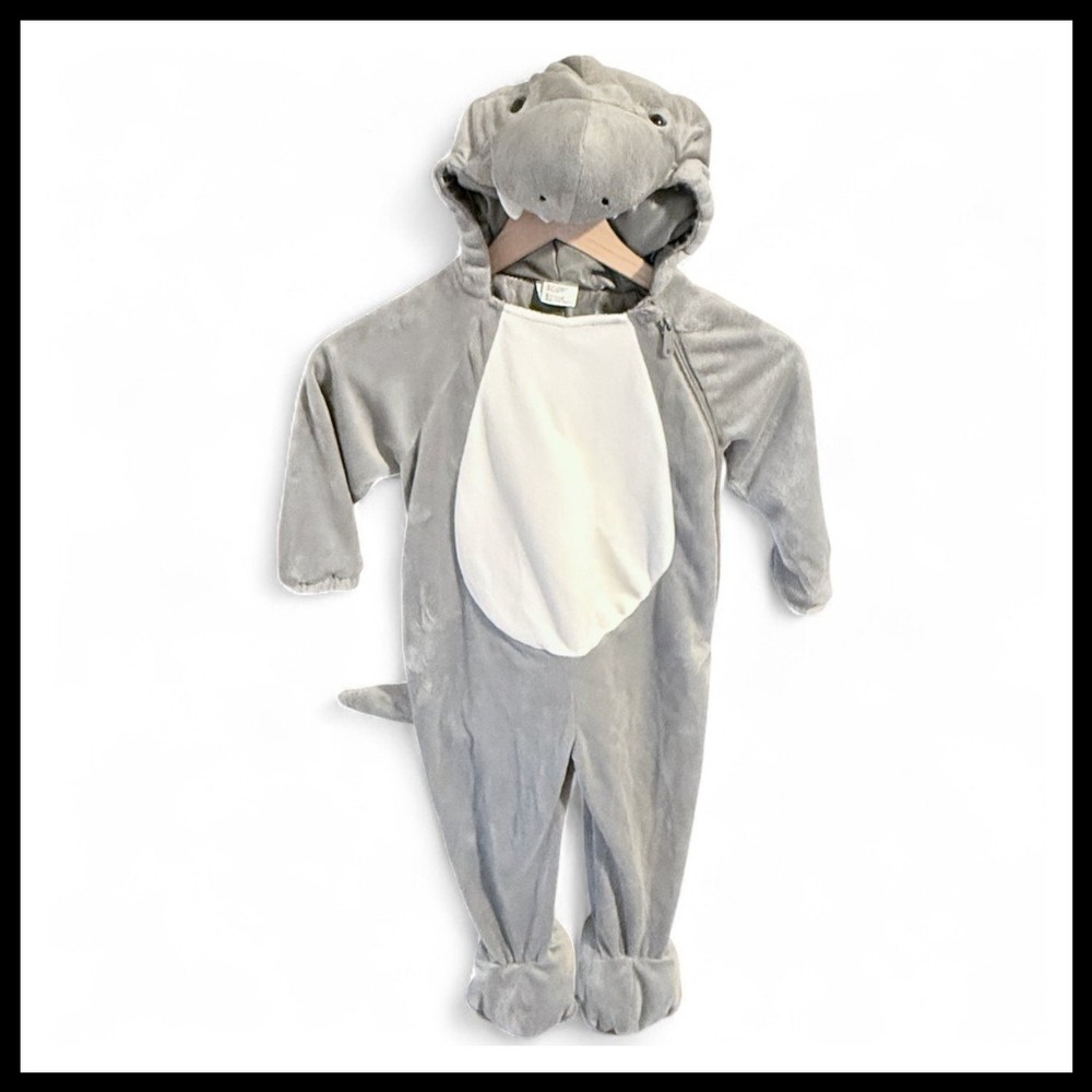 Target Kids Gray and White Shark One-Piece Halloween Costume
